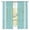 Turquoise, variant on Bohemia Sheer Curtains 63 Inches Long, Modern Minimalist Leaves Vertical Lines Linen Tan Light Filtering Window Curtains for Living Room, Rod Pocket Voile Sheer Curtain Drapes, 52"W x 63"L, 2 Panels