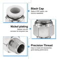 thumbnail image 4 of Uxcell 5pcs Push to Connect Fitting 3/8" x 1/4" Thread Straight Union Fittings, White, 4 of 7
