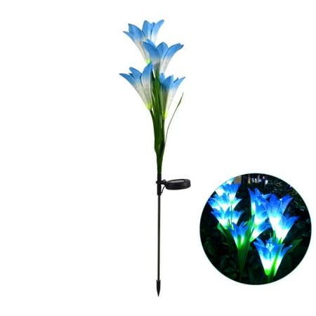 

Solar Power Flower Light Outdoor Solar Garden Lights Game Lights House Decoration Lawn Waterproof Light Blue