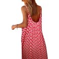 thumbnail image 4 of Musuos Women Boho Sleeveless Dress Print Summer Loose Spaghetti Strap Flowy Beach Long Dress, 4 of 5