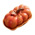 thumbnail image 3 of Plato de postre de cerámica, plato de ensalada con forma de calabaza, multiusos con tapa, bandeja para servir para el hogar, restaurante, cafetería, Naranja, 3 of 8