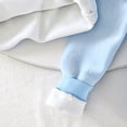 thumbnail image 5 of Kogui Baby Pajamas Girl 2 Piece Girls Fleece Lined Thermal Underwear Set Bear Print Long Sleeve Top and High Waist Pants Baby Toddler Pjs 12 18 Months (Blue,12-18 Months), 5 of 7