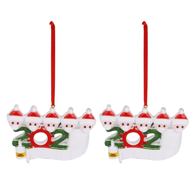 Adorno navideño personalizado BuyWeekMX 2 uds. para árbol de Navidad