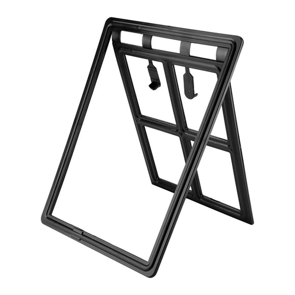 Screen Doors Pet Door Screen Sliding Plastic Lockable Exterior With  Flap For Dog Cat Porch Window Black White