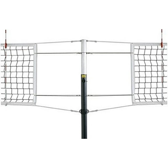 First Team Frontier Express-SBS Steel Competition Steel Volleyball System with Sockets44; Royal Blue
