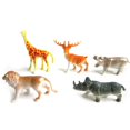 thumbnail image 2 of 8PCS Plastic Zoo Animal Figure Tiger Leopard Hippo Giraffe Kids Animal Toys Gift, 2 of 5