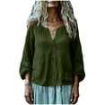 thumbnail image 2 of Neewe Womens Long Sleeve Shirts Casual Summer Fashion Ladie Tops Loose Fit Spring Lightweight Clothes Beach Vacation, 2 of 7