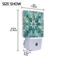 thumbnail image 4 of Stained Glass Flower LED Night Light Dusk to Dawn Sensor 2 Pack Plug-in Soft Light Nightlights for Bedroom Bathroom Nursery Hallway Kitchen, 4 of 7