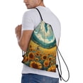 thumbnail image 2 of Bingfone Field Style Bicycle Young Sunflower Drawstrings Backpacks Bags for Men Women Gym Drawstrings Bag-Small, 2 of 8