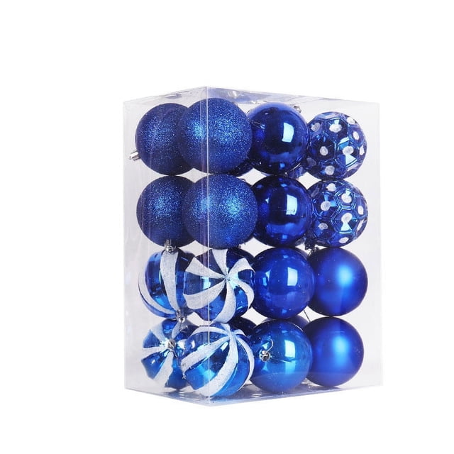 XWSHYW Decoraciones Navideñas Bola de Plástico de 8 Cm para Decoración de Árbol de Navidad, Bola Colgante