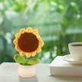 thumbnail image 4 of Birdeem Simulated Flower Pot Finished Woolen Flower Indoor Car Decoration Small Pot, 4 of 12