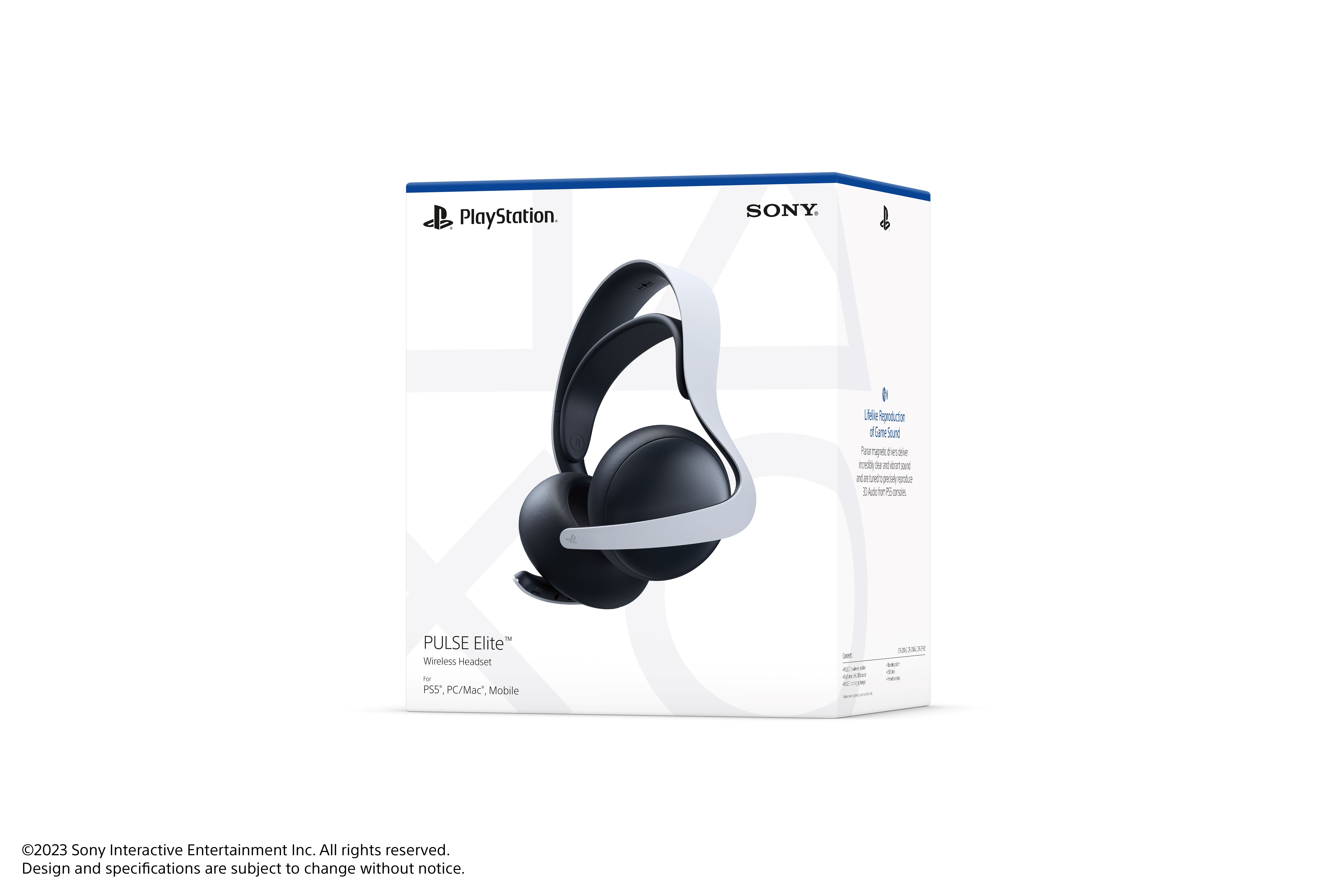 Audífonos Inalámbricos PlayStation PULSE Elite - Blanco 8