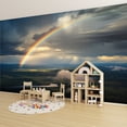 thumbnail image 6 of Enchanted Forest Wallpaper Rainbow Landscape After Rain Scenic River Dramatic Peel and Stick Wall Murals 100"H x 144"W Removable PVC Wall Paper Self-Adhesive Wall Paintings for Bedroom Living Room, 6 of 7