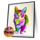 thumbnail image 1 of Cuadros Decorativos 5D DIY Diamond Painting Kits Color Cat Full Square Drill Wall Art (20X30CM) Tmvgtek embutido en tela, 1 of 6
