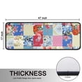 thumbnail image 5 of Kitchen Rugs Sets Of 2,Patchwork Pioneer Flower Anti Fatigue Kitchen Mat Rugs Non Slip Washable,Decorative Kitchen Floor Mats for Kitchen,Sink,Laundry,17"x47"+17"x47", 5 of 5