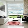 thumbnail image 7 of Ahgly Company Machine Washable Indoor Round Transitional Grapefruit Red Area Rugs, 4' Round, 7 of 7