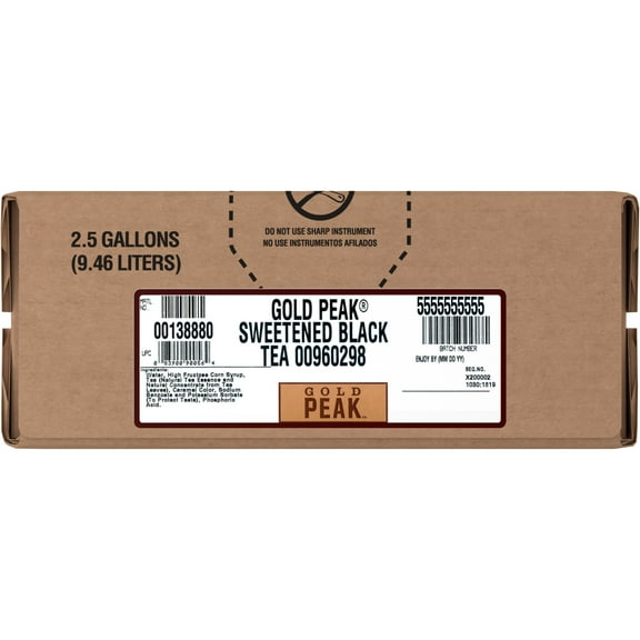 Gold Peak Sweetened Black Tea Bag in box, 2.5 Gallons