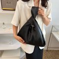 thumbnail image 3 of Sywqhk Bolso De Mano Anudado Plisado A La Moda, Monedero De Diseñador Para Mujer (Negro) Sywqhk Para estrenar, 3 of 9