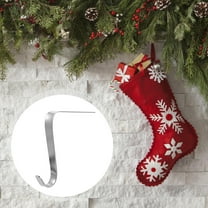 PBPBOX Metal Rail Molding Hooks Christmas Stocking Holders Holiday Style 1Pcs