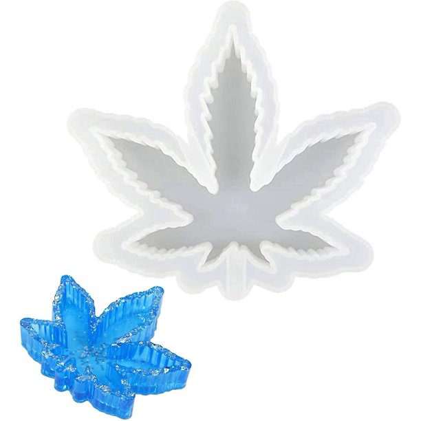 Molde para Cenicero en forma de hoja de arce, hecho a mano, Molde de resina epoxi de silicona uv Compatible con decoración del hogar
