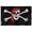Pack of 1, variant on Anley Fly Breeze 3x5 Foot Jolly Roger Flag with Red Bandana - Pirate Flags Polyester