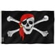 thumbnail image 1 of ANLEY Fly Breeze 90 x 150 cm Bandera Jolly Roger con Bandana Roja - Colores Vivos y Resistentes a Rayos UVA - Bordes Reforzados con Lona y Doble Costura, 1 of 5