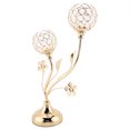 thumbnail image 4 of Candelabro de cristal Ticfox para mesa de centro decorativo para boda, 4 of 9