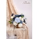 thumbnail image 4 of Ramo de novia Serwalin Dusty Blue con flores artificiales, 4 of 7
