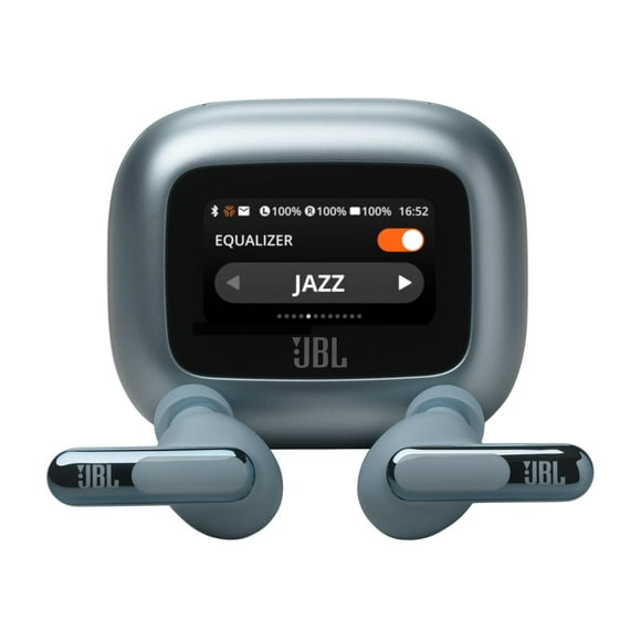 JBL Live Beam 3 - Audífonos cerrados inalámbricos con cancelación de ruido, reproducción total de 48 horas, carga inalámbrica, 6 micrófonos para llamadas perfectas, conexión multipunto, IP55 resistent