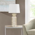 thumbnail image 2 of Hampton Hill Luxuria Contemporary Glass/Polyester Table Lamp in Mercury Clear, 2 of 10