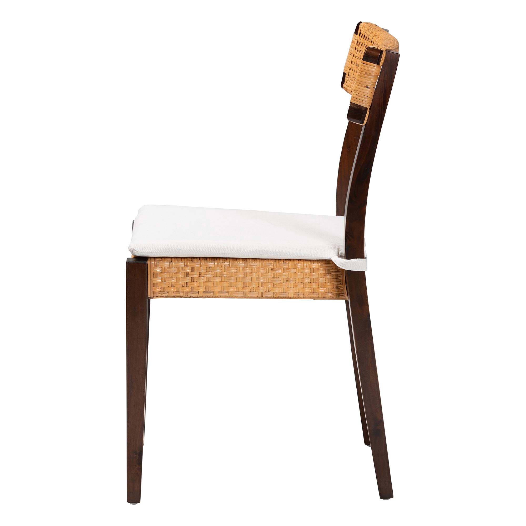 bali & pari Zaila Boho Dining Chair, Dark Brown