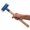 Blue, variant on Nylon Hammer for Metal Roofing, Non Marring Dual Face Hammer with Walnut Handle, Lightweight Sheet Metal Mallet Tool for Standing Seam Roof Panel Bending and Corner Work (Blue-APF-40)