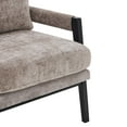 thumbnail image 3 of Roundhill Furniture Kelly Mid-Century Modern Chenille Upholstered Accent Armchair, Gray, 3 of 9
