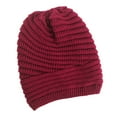 thumbnail image 4 of AWZXDE Women's Solid Color Knit, Winter Slouchy Cap for Casual Warmth Red,One Size, 4 of 7
