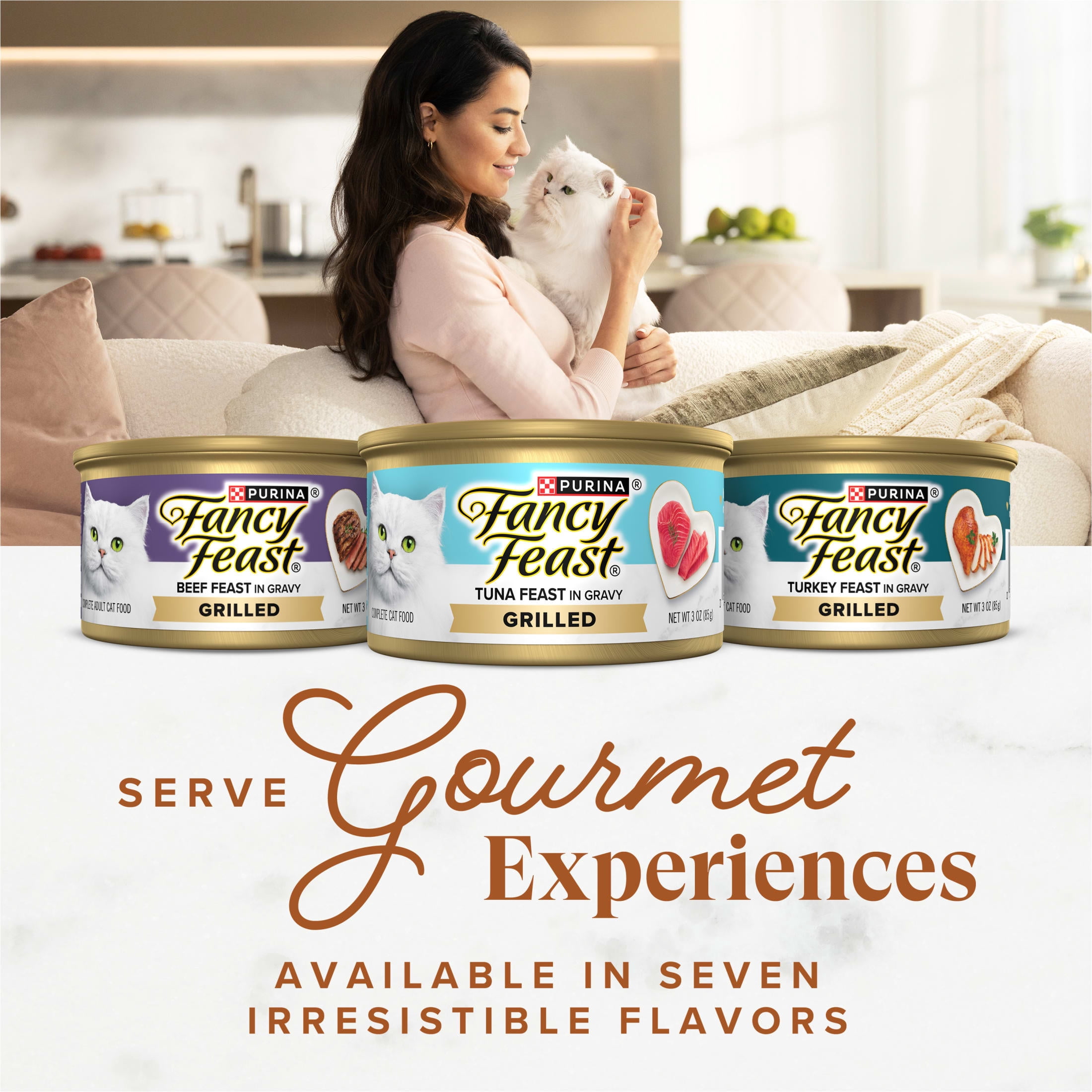 (6 pack) Purina Fancy Feast Grilled Liver and Chicken Feast Gourmet Wet Cat Food in Savory Gravy, 3 oz, 24 Pack