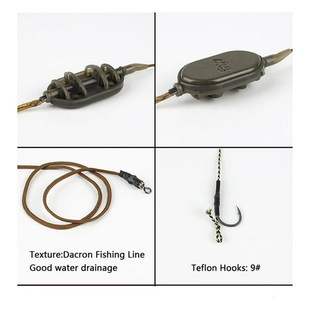 Dynwaveca Cage Feeder Hair Rigs Feeder Carp Small Fishing For Carp 2, 30g Other 30g