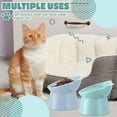 thumbnail image 3 of Plastic Raised Cat Bowl Tilted Elevated Cat Food and Water Bowls Set Anti Vomit Dog Kitten Food Dishes Pet Feeder for Cats and Small Dogs (Blue), 3 of 6