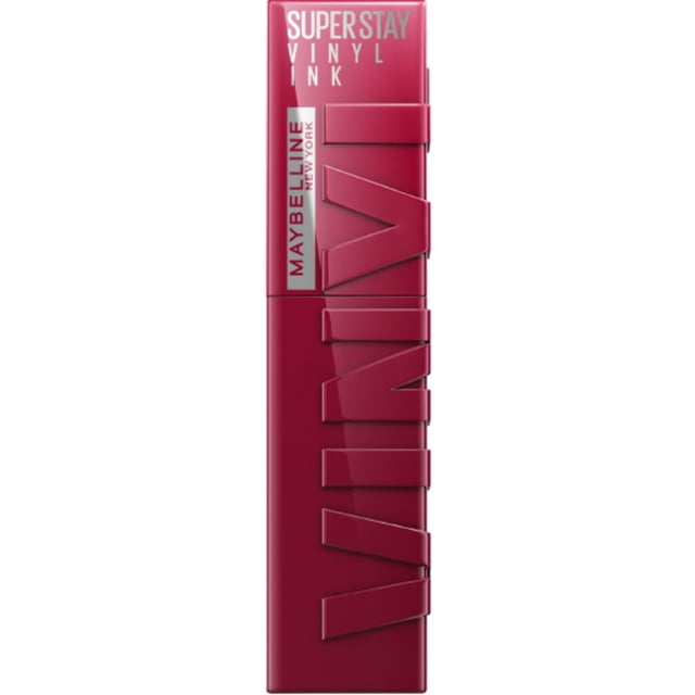 Maybelline New York Super Stay Vinyl Ink Longwear No-Budge Liquid Lipcolor, Highly Pigmented Color and Instant Shine, unrivaled ,4.2 ml
