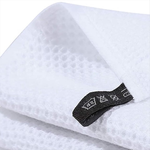 100% Cotton Waffle-Weave Kitchen Dish Cloths, Ultra Soft Absorbent Quick Drying Dish Towels White