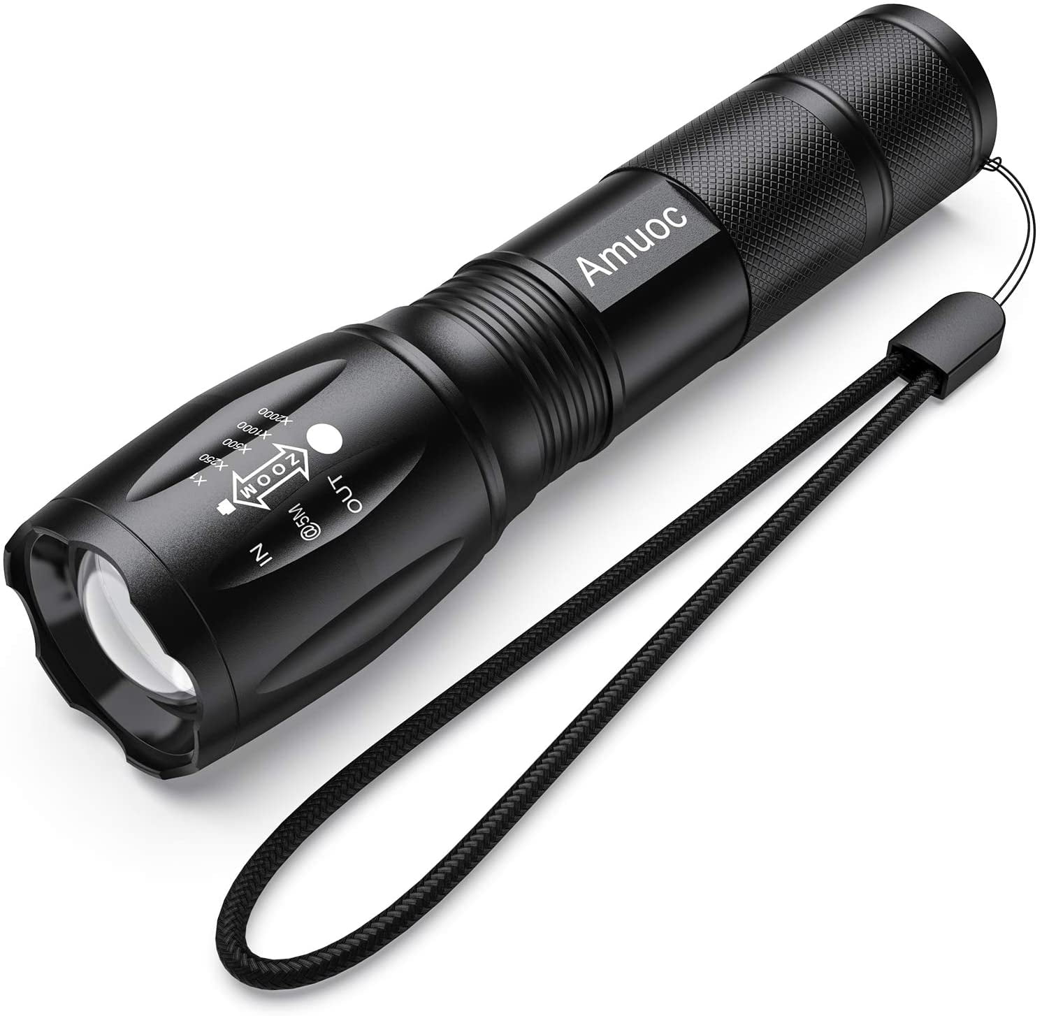 Flashlights, LED Tactical Flashlight S1000 - High Lumen, 5 Modes, Zoomable, Water Resistant, Handheld Light