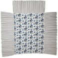 thumbnail image 7 of VHC Brands Annie Blue Floral Vintage Farmhouse Queen Quilt Coverlet 80x60 27" Drop, 7 of 7
