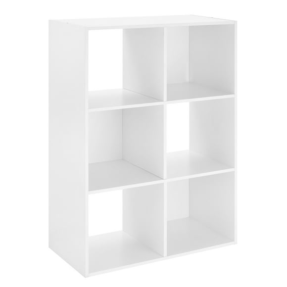 Organizador de 6 cubos blancos Whitmor