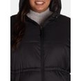 thumbnail image 5 of Ozark Trail Women's and Women’s Plus Hooded Puffer Jacket, Mid Length, Size XS-3X, 5 of 6