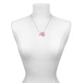 thumbnail image 2 of Delight Jewelry Acrylic Large Pink Cheer Megaphone - Silvertone Engraved Congrats Class of 2026 Charm Necklace, 18", 2 of 4