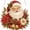 Santa B, variant on 5D DIY Halloween Diamond Art Hanging Kit, 9.8" Acrylic Special Shaped Crystal Gem Painting with 17.7" Chain, Window & Wall Ornament for Beginners (Pumpkin)