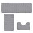 thumbnail image 1 of Feltree 3-Piece Foam Bath Mat Set with Latex Non-Slip Dots, Thick Water-Absorbent Rugs for Bathroom, Machine Washable and Quick-Drying, 1 of 8