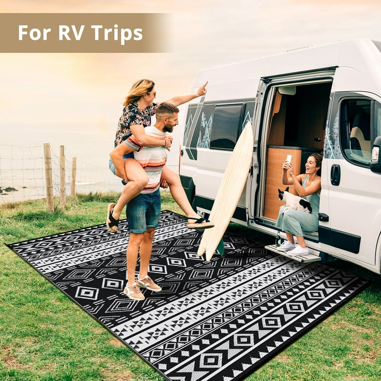 GARTOL 5x8 Outdoor Rug, Plastic Woven Waterproof Rug, Non-Slip Straw Patio  Carpet, Easy CleanIing and Carrying, Weather Resistance Mat for Garden