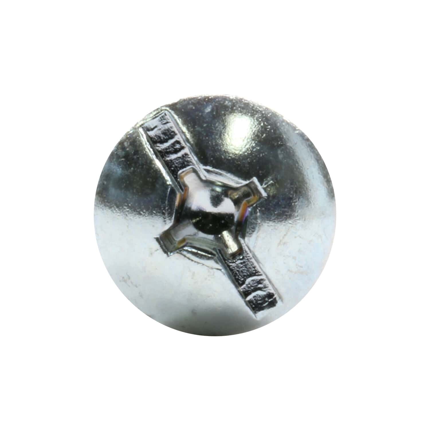 Rok 1000-Pack #8-32 x 2" Screw, Truss Head Combined Phillips/Square Drive, Machine Thread Break-Away, Zinc