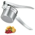 thumbnail image 2 of Tyeign Stainless Potato Masher Press, Manual Fruit Vegetable Ricer & Noodle Maker, Heavy-Duty Baby Food Strainer with Non-Slip Handle, Home & Restaurant Kitchen Gadget, 1X Potato Masher, 2 of 8