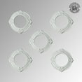 thumbnail image 2 of Recessed Ceiling Fan Spot Light Trim White Urethane Decorative Ceiling Medallion 4" ID x 8" OD Light Rosette Water resistant Lightweight Ceiling Moulding Renovators Supply Pack of 5, 2 of 7